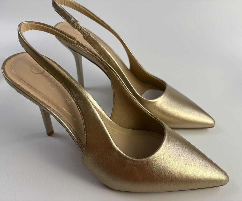Journee Collection Elenney Women's Champagne Pointed Toe Heels Size 9M New